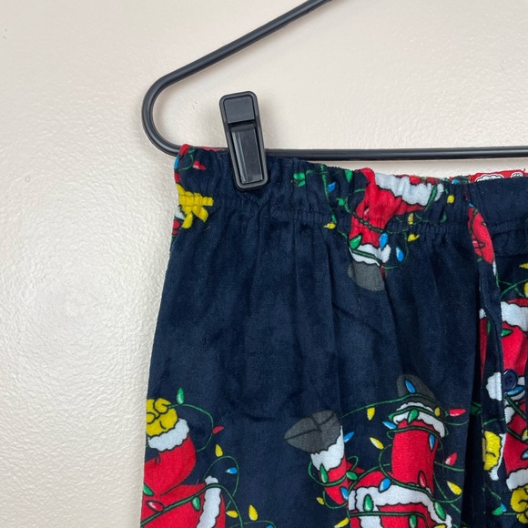 The Simpsons Men’s Pajama Pants Soft Christmas Homer Simpson Navy Blue Large - Picture 5 of 9